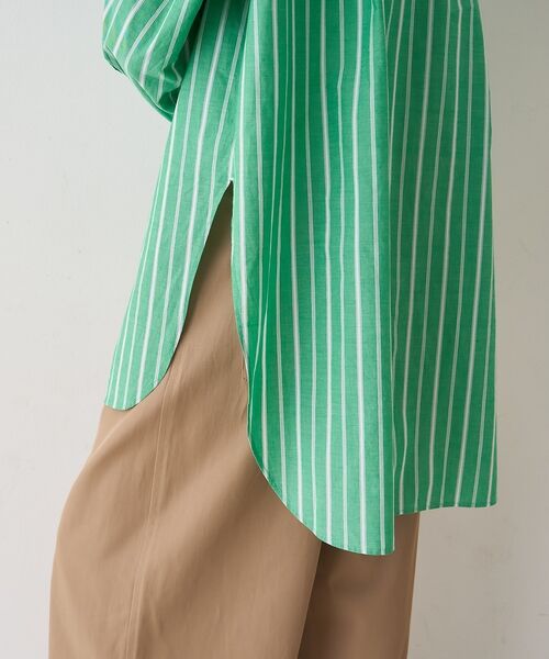 Rouge vif la cle / ルージュ・ヴィフ ラクレ シャツ・ブラウス | 胸ポケットコットンルーズフィットストライプシャツ【予約】 | 詳細29