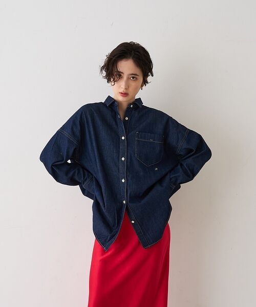 Rouge vif la cle / ルージュ・ヴィフ ラクレ シャツ・ブラウス | 【2026SS新作】【ロングセラー】NEWオーバーサイズデニムシャツ【予約】 | 詳細1