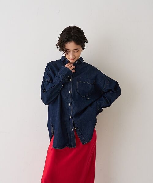 Rouge vif la cle / ルージュ・ヴィフ ラクレ シャツ・ブラウス | 【2026SS新作】【ロングセラー】NEWオーバーサイズデニムシャツ【予約】 | 詳細2