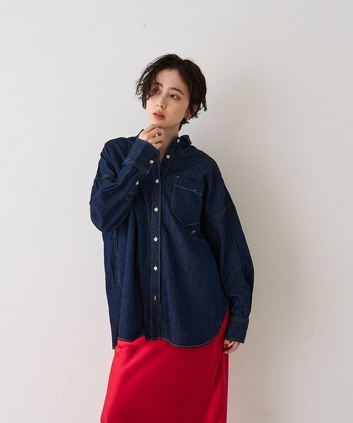 Rouge vif la cle / ルージュ・ヴィフ ラクレ シャツ・ブラウス | 【2026SS新作】【ロングセラー】NEWオーバーサイズデニムシャツ【予約】 | 詳細3