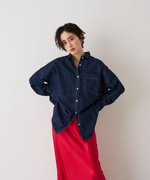 Rouge vif la cle / ルージュ・ヴィフ ラクレ シャツ・ブラウス | 【2026SS新作】【ロングセラー】NEWオーバーサイズデニムシャツ【予約】 | 詳細4
