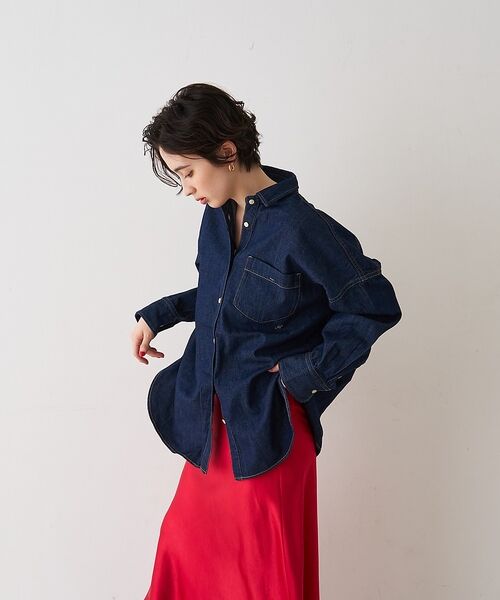 Rouge vif la cle / ルージュ・ヴィフ ラクレ シャツ・ブラウス | 【2026SS新作】【ロングセラー】NEWオーバーサイズデニムシャツ【予約】 | 詳細5