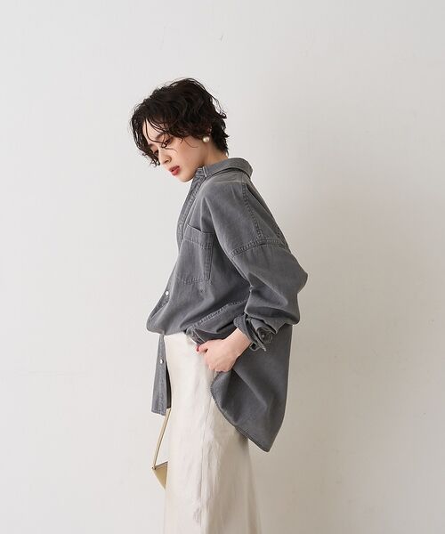 Rouge vif la cle / ルージュ・ヴィフ ラクレ シャツ・ブラウス | 【2026SS新作】【ロングセラー】NEWオーバーサイズデニムシャツ【予約】 | 詳細20