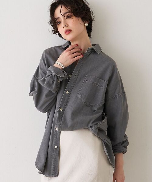 Rouge vif la cle / ルージュ・ヴィフ ラクレ シャツ・ブラウス | 【2026SS新作】【ロングセラー】NEWオーバーサイズデニムシャツ【予約】（グレー）