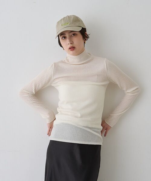 Rouge vif la cle / ルージュ・ヴィフ ラクレ ニット・セーター | 防縮Wシアータートルリブニット【予約】 | 詳細1