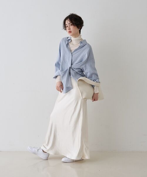 Rouge vif la cle / ルージュ・ヴィフ ラクレ ニット・セーター | 防縮Wシアータートルリブニット【予約】 | 詳細13