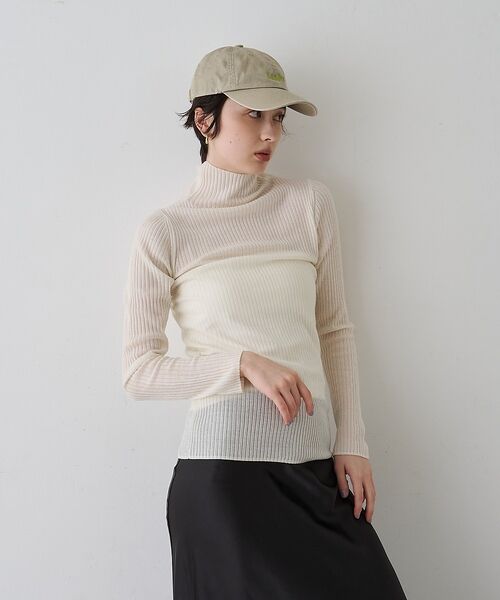 Rouge vif la cle / ルージュ・ヴィフ ラクレ ニット・セーター | 防縮Wシアータートルリブニット【予約】 | 詳細4