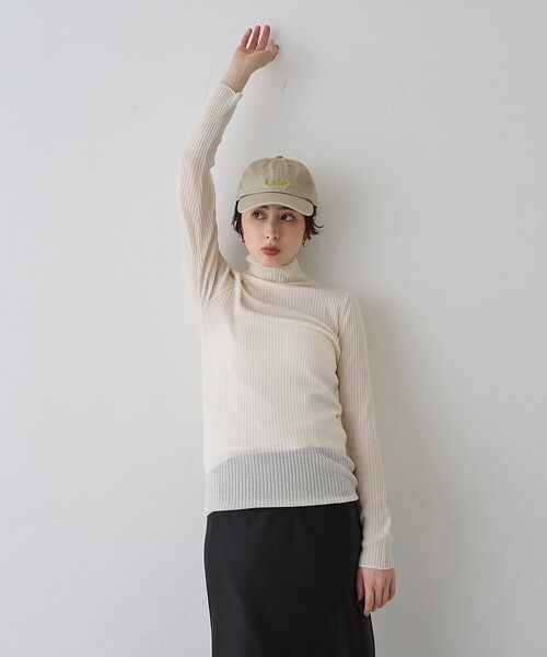 Rouge vif la cle / ルージュ・ヴィフ ラクレ ニット・セーター | 防縮Wシアータートルリブニット【予約】 | 詳細5