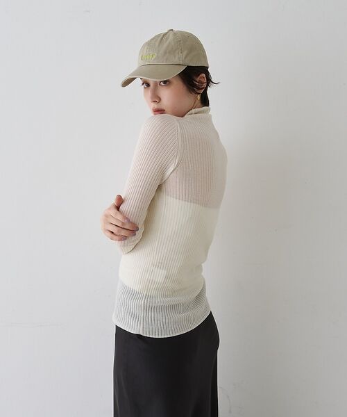 Rouge vif la cle / ルージュ・ヴィフ ラクレ ニット・セーター | 防縮Wシアータートルリブニット【予約】 | 詳細6