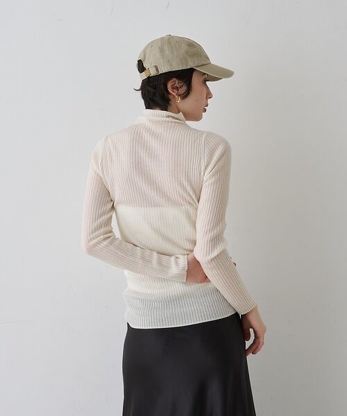 Rouge vif la cle / ルージュ・ヴィフ ラクレ ニット・セーター | 防縮Wシアータートルリブニット【予約】 | 詳細7