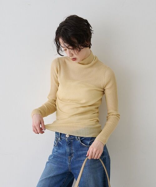 Rouge vif la cle / ルージュ・ヴィフ ラクレ ニット・セーター | 防縮Wシアータートルリブニット【予約】 | 詳細23