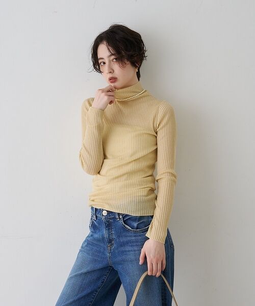 Rouge vif la cle / ルージュ・ヴィフ ラクレ ニット・セーター | 防縮Wシアータートルリブニット【予約】 | 詳細24