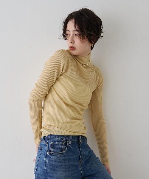 Rouge vif la cle / ルージュ・ヴィフ ラクレ ニット・セーター | 防縮Wシアータートルリブニット【予約】 | 詳細25