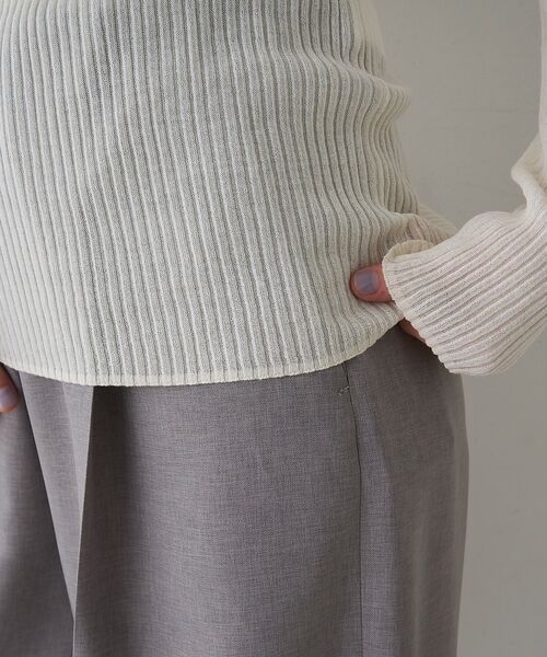 Rouge vif la cle / ルージュ・ヴィフ ラクレ ニット・セーター | 防縮Wシアーポロリブニット【予約】 | 詳細17