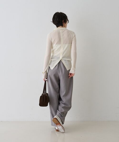 Rouge vif la cle / ルージュ・ヴィフ ラクレ ニット・セーター | 防縮Wシアーポロリブニット【予約】 | 詳細8