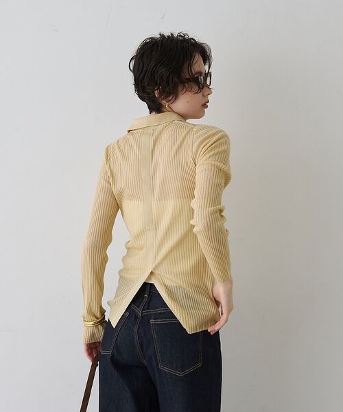 Rouge vif la cle / ルージュ・ヴィフ ラクレ ニット・セーター | 防縮Wシアーポロリブニット【予約】 | 詳細21