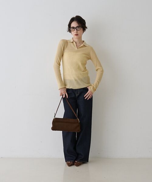 Rouge vif la cle / ルージュ・ヴィフ ラクレ ニット・セーター | 防縮Wシアーポロリブニット【予約】 | 詳細22