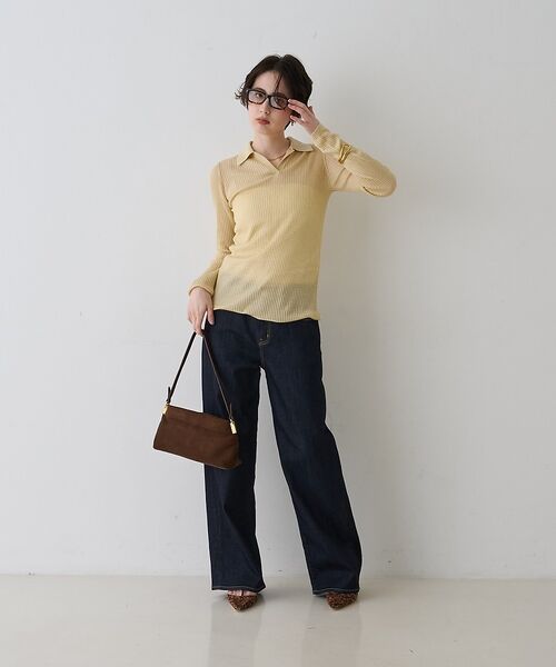 Rouge vif la cle / ルージュ・ヴィフ ラクレ ニット・セーター | 防縮Wシアーポロリブニット【予約】 | 詳細23