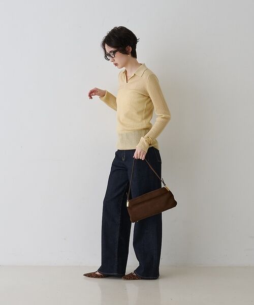 Rouge vif la cle / ルージュ・ヴィフ ラクレ ニット・セーター | 防縮Wシアーポロリブニット【予約】 | 詳細24