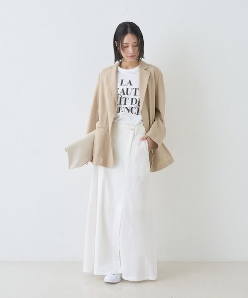 Rouge vif la cle / ルージュ・ヴィフ ラクレ ロング・マキシ丈スカート | サイドタックフレアロングスカート【予約】 | 詳細13