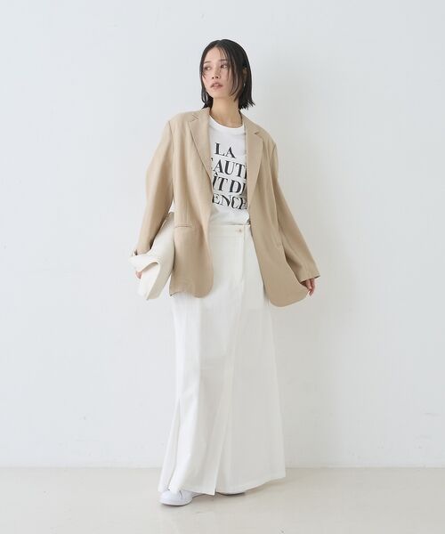 Rouge vif la cle / ルージュ・ヴィフ ラクレ ロング・マキシ丈スカート | サイドタックフレアロングスカート【予約】 | 詳細14