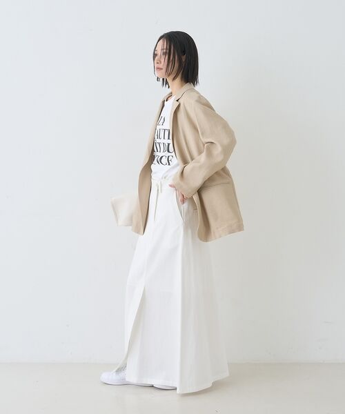 Rouge vif la cle / ルージュ・ヴィフ ラクレ ロング・マキシ丈スカート | サイドタックフレアロングスカート【予約】 | 詳細15