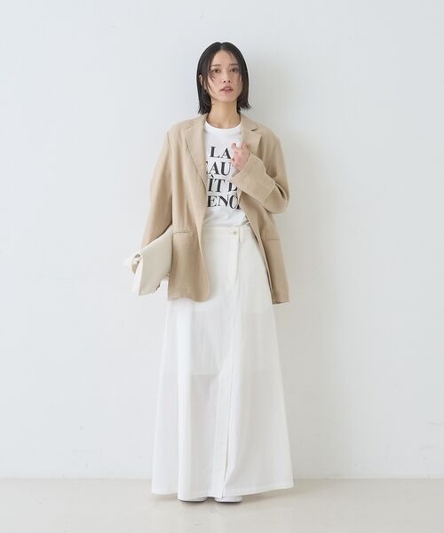 Rouge vif la cle / ルージュ・ヴィフ ラクレ ロング・マキシ丈スカート | サイドタックフレアロングスカート【予約】 | 詳細18