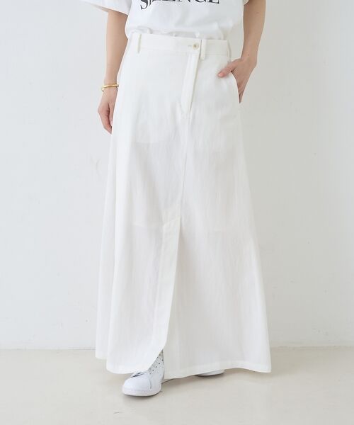 Rouge vif la cle / ルージュ・ヴィフ ラクレ ロング・マキシ丈スカート | サイドタックフレアロングスカート【予約】 | 詳細2