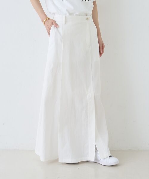 Rouge vif la cle / ルージュ・ヴィフ ラクレ ロング・マキシ丈スカート | サイドタックフレアロングスカート【予約】 | 詳細4