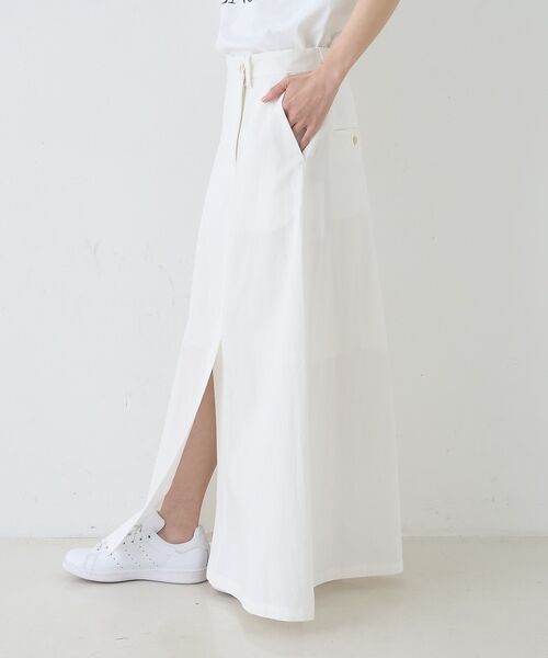 Rouge vif la cle / ルージュ・ヴィフ ラクレ ロング・マキシ丈スカート | サイドタックフレアロングスカート【予約】 | 詳細5