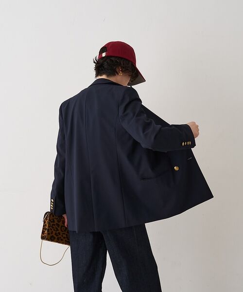 Rouge vif la cle / ルージュ・ヴィフ ラクレ テーラードジャケット | メンズライクダブルジャケット【予約】 | 詳細7