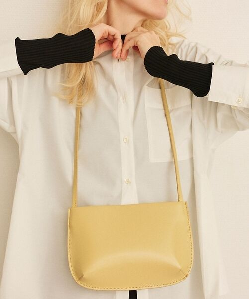 Rouge vif la cle / ルージュ・ヴィフ ラクレ ショルダーバッグ | 【CHIMERE/シメール】スプリットレザーミニショルダーバッグ【予約】（イエロー）