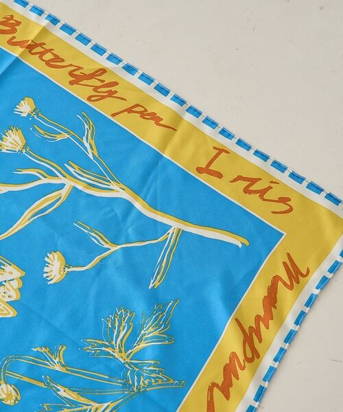 Rouge vif la cle / ルージュ・ヴィフ ラクレ バンダナ・スカーフ | 【manipuri/マニプリ】フローラ大判シルクスカーフ 88×88 日本製【予 | 詳細1