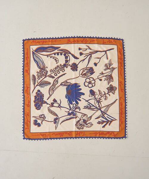 Rouge vif la cle / ルージュ・ヴィフ ラクレ バンダナ・スカーフ | 【manipuri/マニプリ】フローラ大判シルクスカーフ 88×88 日本製【予 | 詳細7