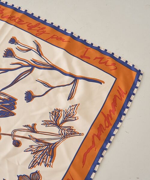 Rouge vif la cle / ルージュ・ヴィフ ラクレ バンダナ・スカーフ | 【manipuri/マニプリ】フローラ大判シルクスカーフ 88×88 日本製【予 | 詳細8