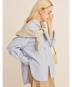 Rouge vif la cle / ルージュ・ヴィフ ラクレ シャツ・ブラウス | コットンマルチストライプビッグシャツ【予約】