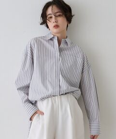 Rouge vif la cle / ルージュ・ヴィフ ラクレ シャツ・ブラウス | コットンマルチストライプビッグシャツ【予約】