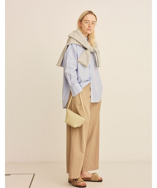 Rouge vif la cle / ルージュ・ヴィフ ラクレ シャツ・ブラウス | コットンマルチストライプビッグシャツ【予約】 | 詳細12