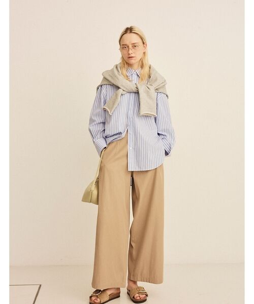 Rouge vif la cle / ルージュ・ヴィフ ラクレ シャツ・ブラウス | コットンマルチストライプビッグシャツ【予約】 | 詳細13