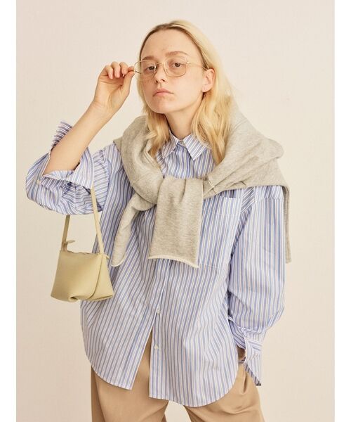 Rouge vif la cle / ルージュ・ヴィフ ラクレ シャツ・ブラウス | コットンマルチストライプビッグシャツ【予約】 | 詳細4