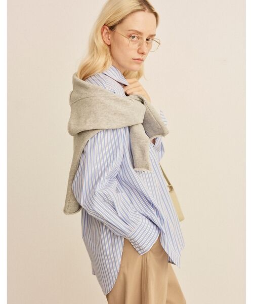 Rouge vif la cle / ルージュ・ヴィフ ラクレ シャツ・ブラウス | コットンマルチストライプビッグシャツ【予約】 | 詳細6