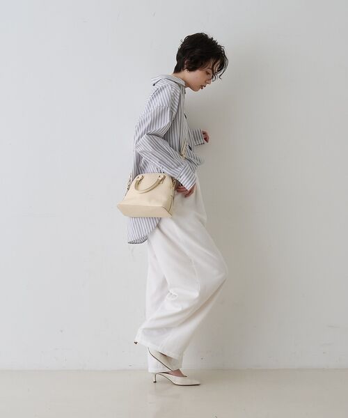 Rouge vif la cle / ルージュ・ヴィフ ラクレ シャツ・ブラウス | コットンマルチストライプビッグシャツ【予約】 | 詳細25