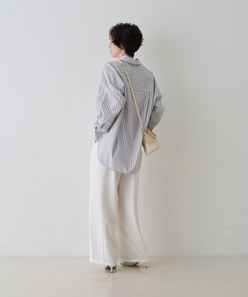 Rouge vif la cle / ルージュ・ヴィフ ラクレ シャツ・ブラウス | コットンマルチストライプビッグシャツ【予約】 | 詳細26