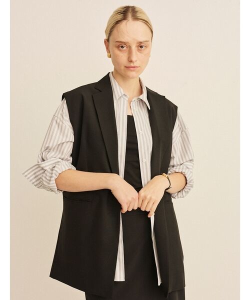 Rouge vif la cle / ルージュ・ヴィフ ラクレ シャツ・ブラウス | コットンマルチストライプビッグシャツ【予約】 | 詳細28