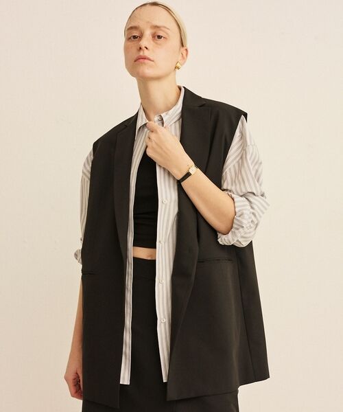 Rouge vif la cle / ルージュ・ヴィフ ラクレ シャツ・ブラウス | コットンマルチストライプビッグシャツ【予約】 | 詳細29