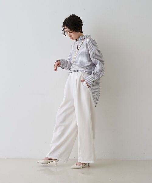 Rouge vif la cle / ルージュ・ヴィフ ラクレ シャツ・ブラウス | コットンマルチストライプビッグシャツ【予約】 | 詳細21