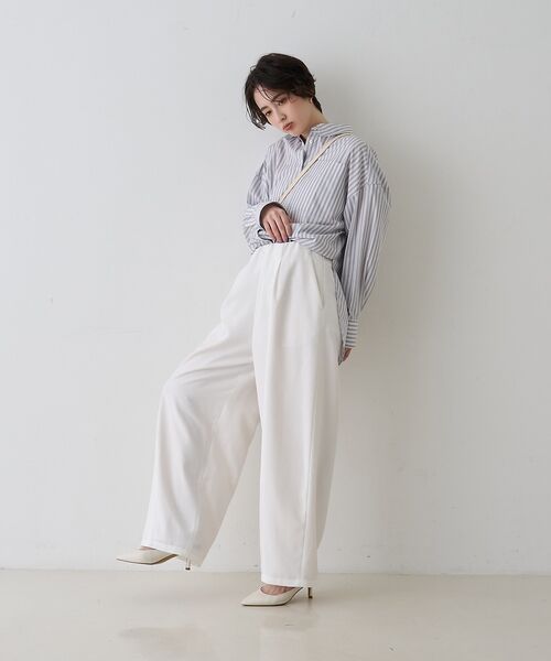 Rouge vif la cle / ルージュ・ヴィフ ラクレ シャツ・ブラウス | コットンマルチストライプビッグシャツ【予約】 | 詳細22