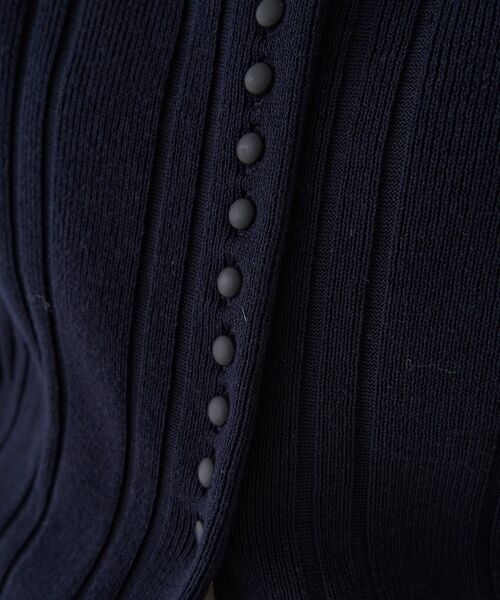 Rouge vif la cle / ルージュ・ヴィフ ラクレ ニット・セーター | ストライプ組織前後2WAYニット/カーディガン【予約】 | 詳細25