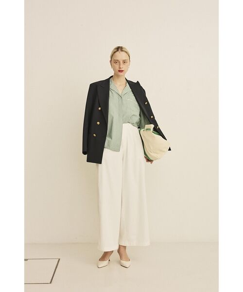 Rouge vif la cle / ルージュ・ヴィフ ラクレ パンツ | ポリコットン撥水ワイドパンツ【予約】 | 詳細20