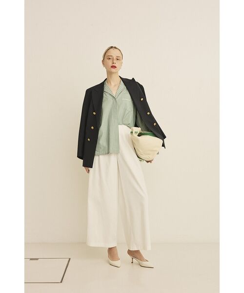 Rouge vif la cle / ルージュ・ヴィフ ラクレ パンツ | ポリコットン撥水ワイドパンツ【予約】 | 詳細22